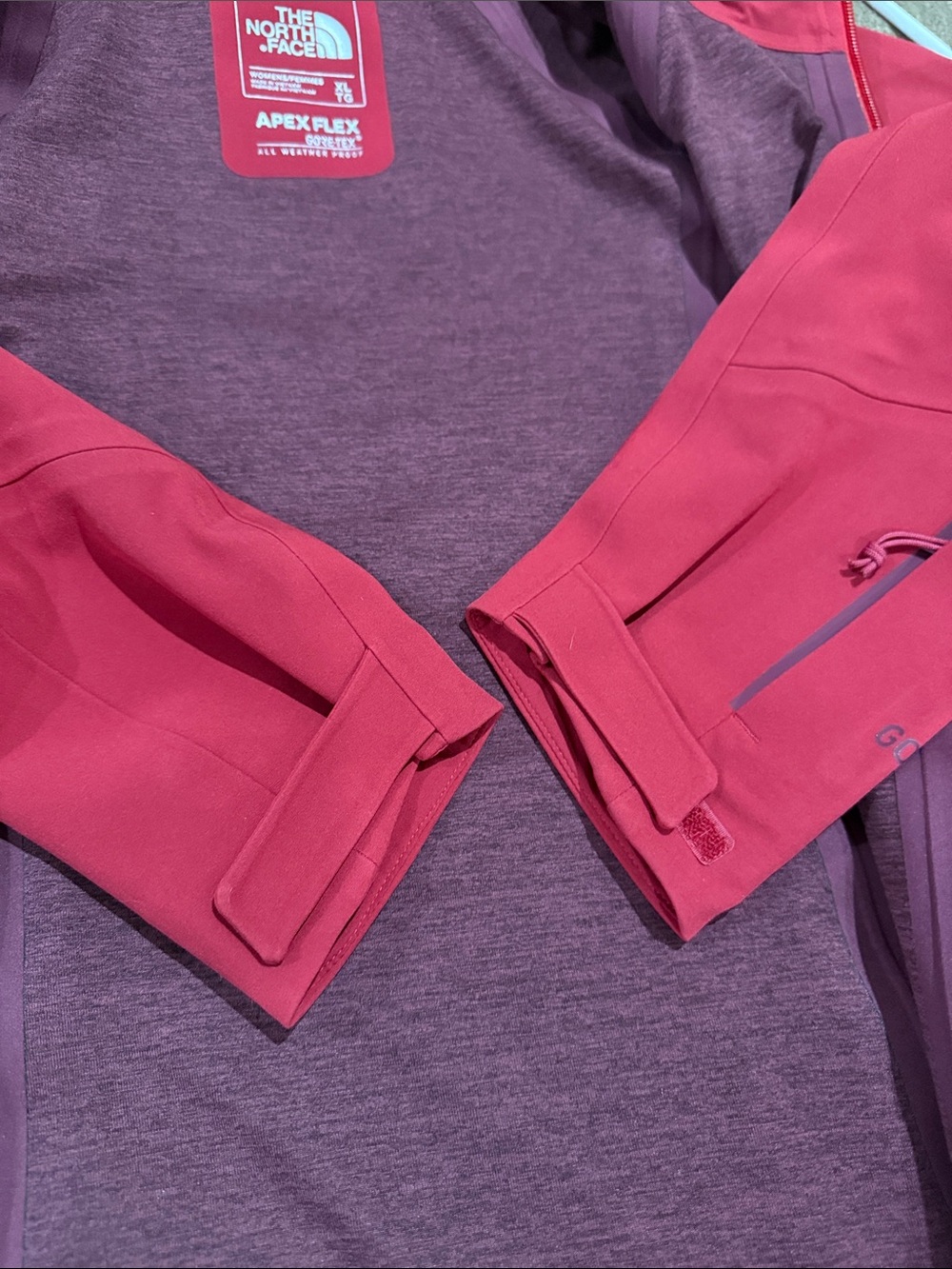 The North Face Apex Flex Women's Red Hooded Softshell Jacket Size XL - Picture 5 of 6